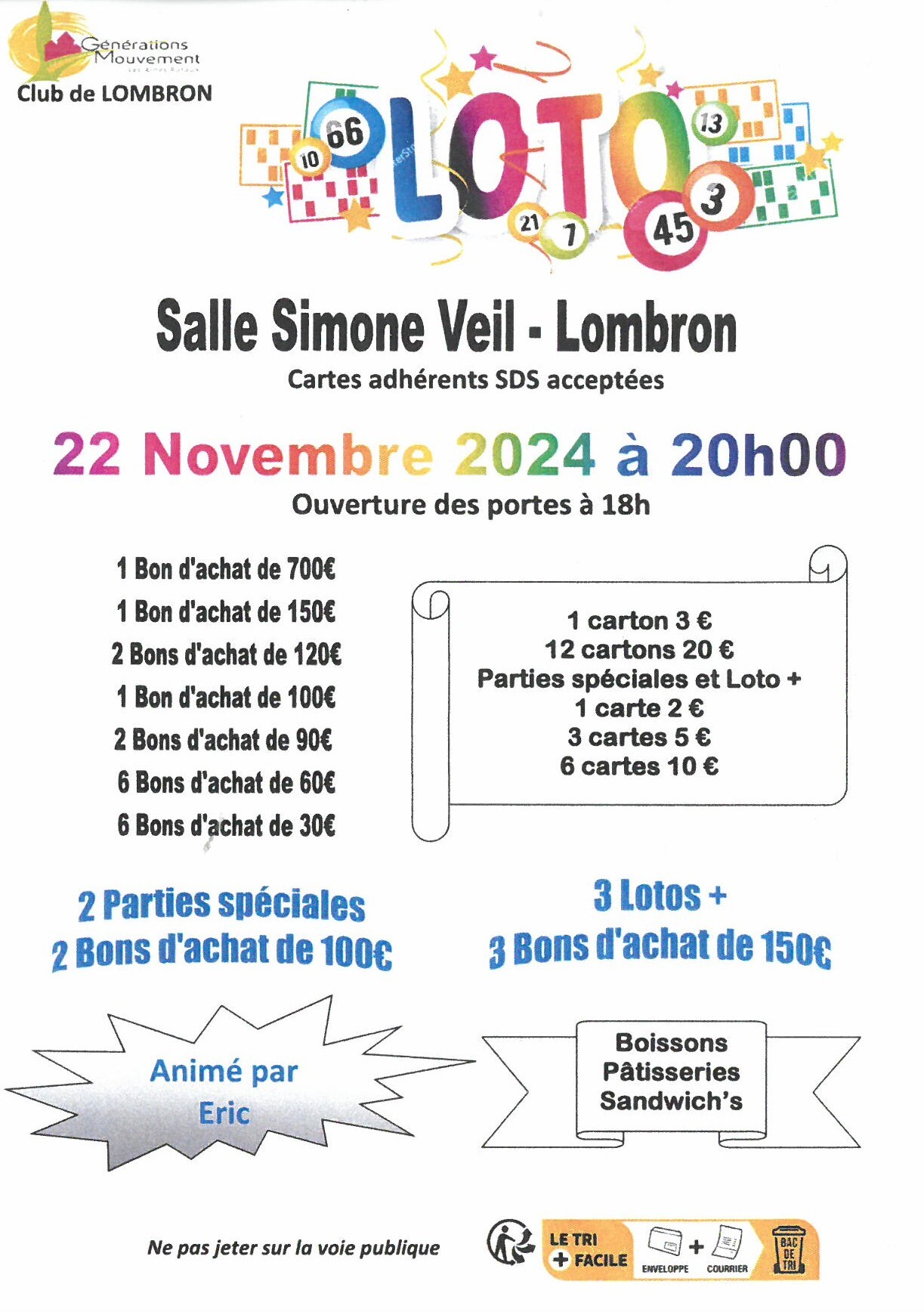 Loto Salle Simone Veil